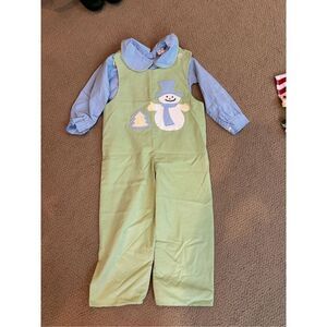 La Jenns 4T snowman corduroy longall